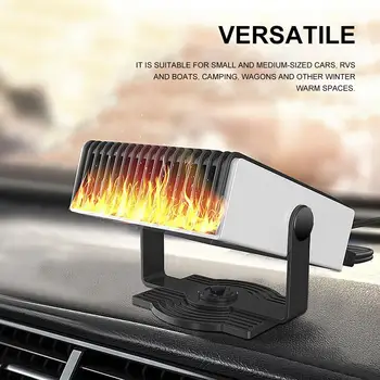 

Car Heater 150W Auto Car Interior Heating Accessories Fan Heater Window Mist Remover Driving Defroster Demister