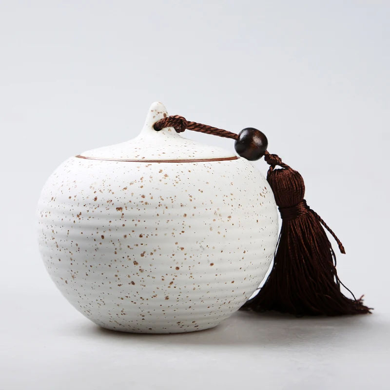 Стиль Керамика банка для чая влагостойкий уплотнения еды, конфет банку пуэр чай черный Емкость для хранения чая бытовые контейнеры банку WSHYUFEI - Цвет: As shown