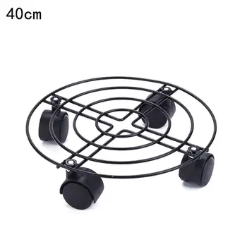 

Metal Plant Flower Pot Stand Trolley Caddy On Wheels Planter Pot Mover Trolley Casters Move Tray Indoor Outdoor Home Garden Tool