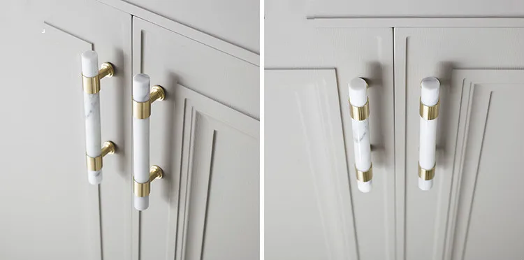 de armário, maçaneta e botões de latão