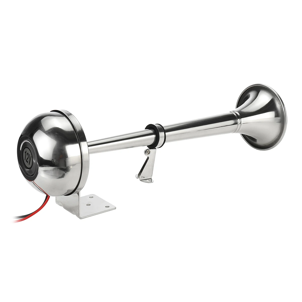 328DB 12V Super Loud Universal Air Horn Single Trumpet Chrome Compressor For Car Truck Boat Motorcycle