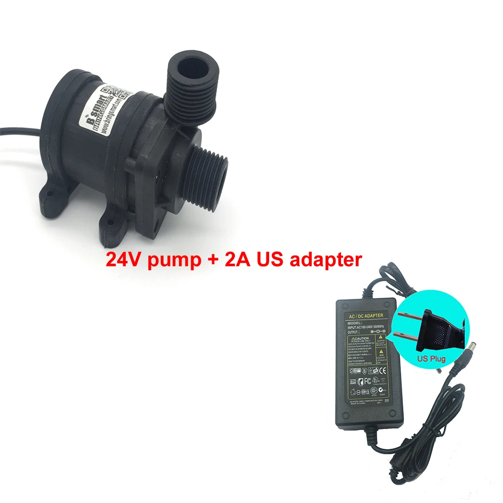 SR800BX Circultion водонагреватель 24V DC безщеточный Водяной насос 12V Погружной насос фонтана 670-1150L/ч садок для рыбы
