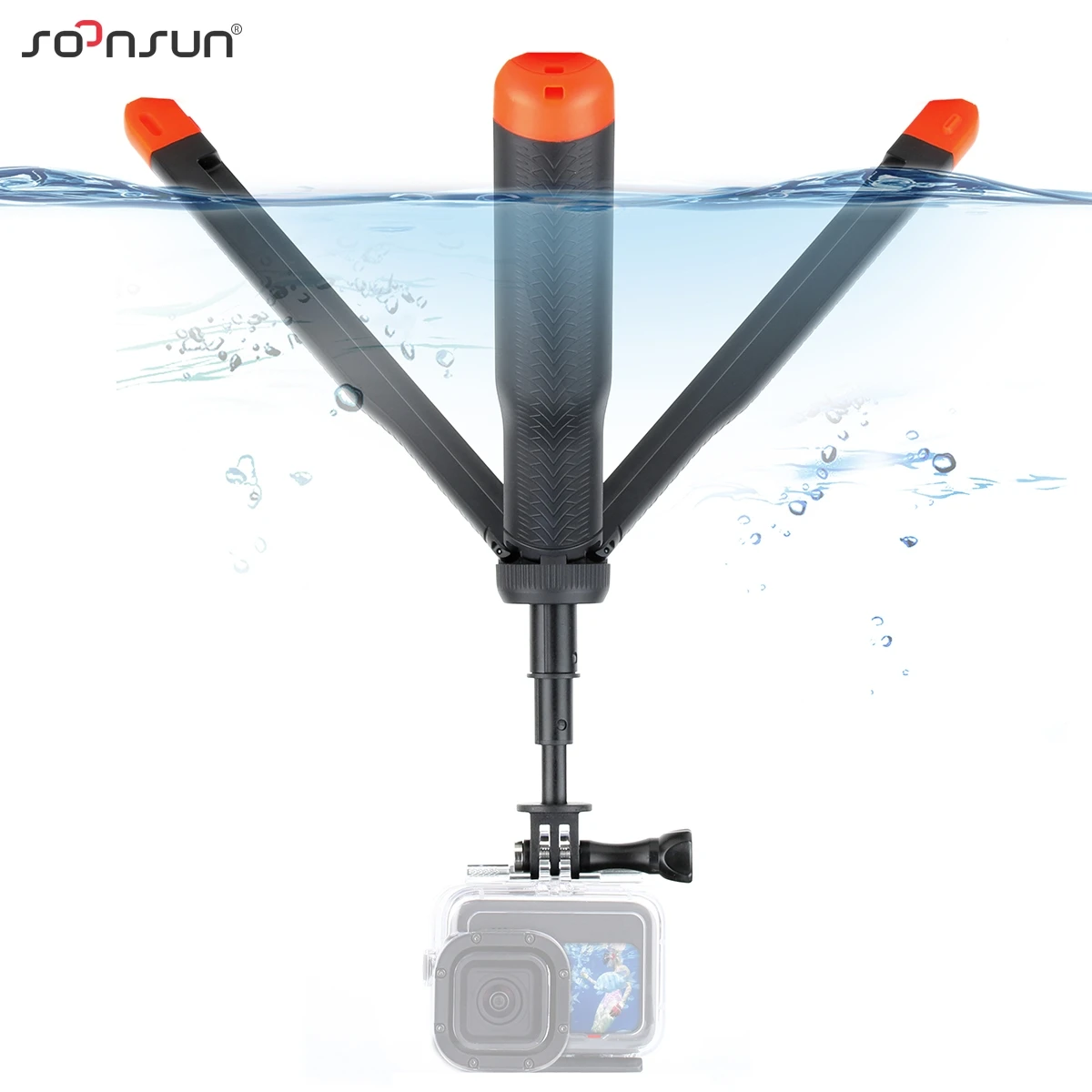 Soonsun tripé flutuante para gopro hero 11 10 9 8 7 6 5 selfie stick