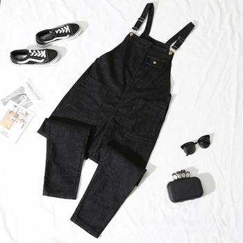 

2020 Denim Overalls Shorts Women Blue Spring Autumn Pants Jumpsuits Playsuits Romper Plus Size femme Jeans Pants Female 5XL K588