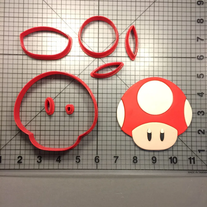 

Mario Mushroom DIY Fondling Baking Utensils Cookies Cookie Molds Kitchen Supplies Pudding Mousse Cake Molds Homemade DIY Baking