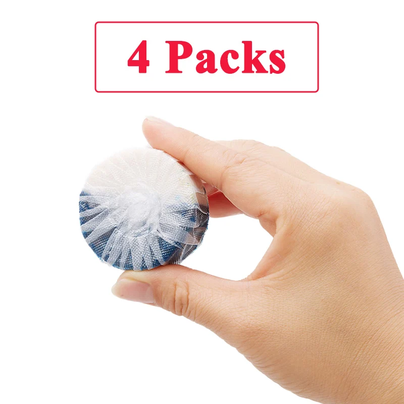 4packs Xiaomi Clean-n-fresh двойной эффект дезодорирующий чистящий туалетный блок независимая Водорастворимая пленка упаковка Anionic Active Fac - Цвет: 4packs