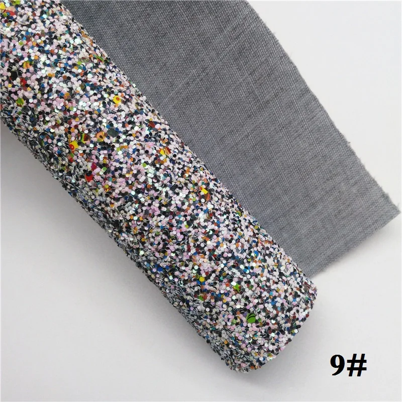 9 Glitterwishcome 21X29 см A4 Размер блестящая ткань кожа, плотная блестящая кожа, искусственная ткань из искусственной кожи винил для бантов, GM566B - Цвет: 9