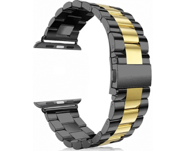 Stainless Steel Strap For Apple watch band 40mm 44mm 5 4 3 watch strap 38mm 42mm Bracelet Sport Metal WatchBand for iWatch 3 2 1 black gold