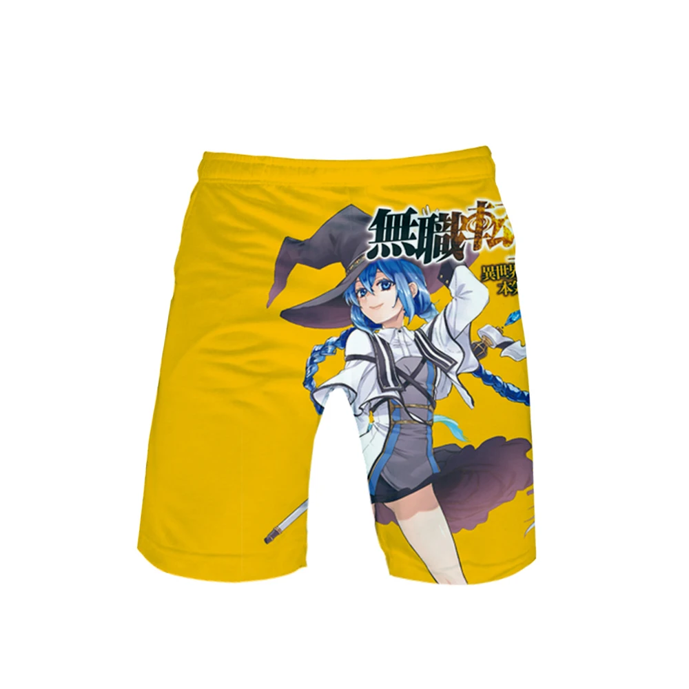 Mushoku tensei Printed 3D Beach Shorts Men Fashion Streetwear Shorts Hot Sale Harajuku Trendy Summer Wear
