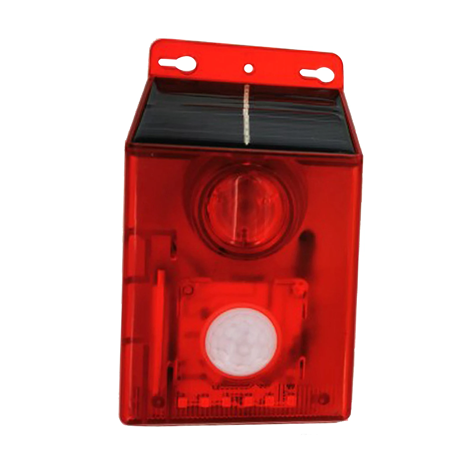 Solar Sound Alarm Lamp Animal Anti-theft Siren Flashing 6-Led Motion Sensor