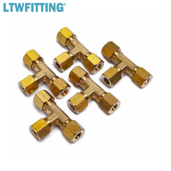 

LTWFITTING 1/4" OD Compression Tee,BRASS COMPRESSION FITTING