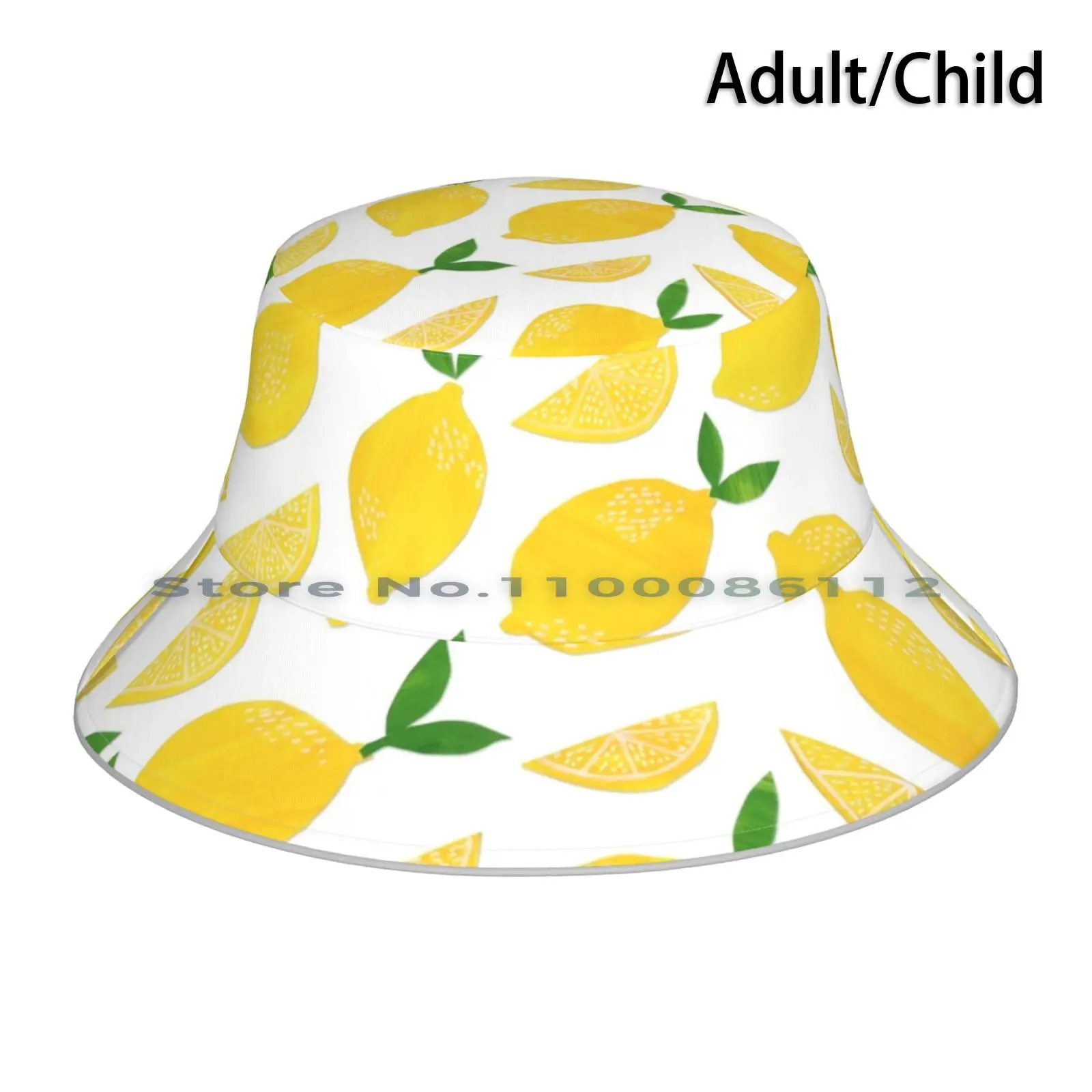 Cut Paste Cappello Da Pescatore Con Motivo A Limone Cappello Da Sole Limone Agrumi Taglio E Pasta Giallo Verde Acrilico Penna Posca Tornio E Penna A I