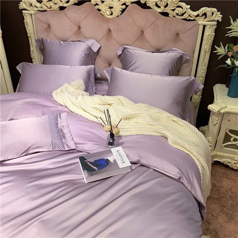 Роскошные 800TC хлопок постельное белье Белоснежка silkly Постельное белье queen/king size комплект постельного белья 4/7 шт. пододеяльник комплекты комплект постельного белья