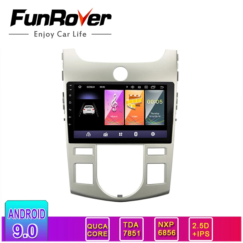 

Funrover 2.5D+IPS android 9.0 Car radio gps navigation 2 din dvd Player For Kia Forte Cerato Koup 2008-2012 Multimedia Player FM