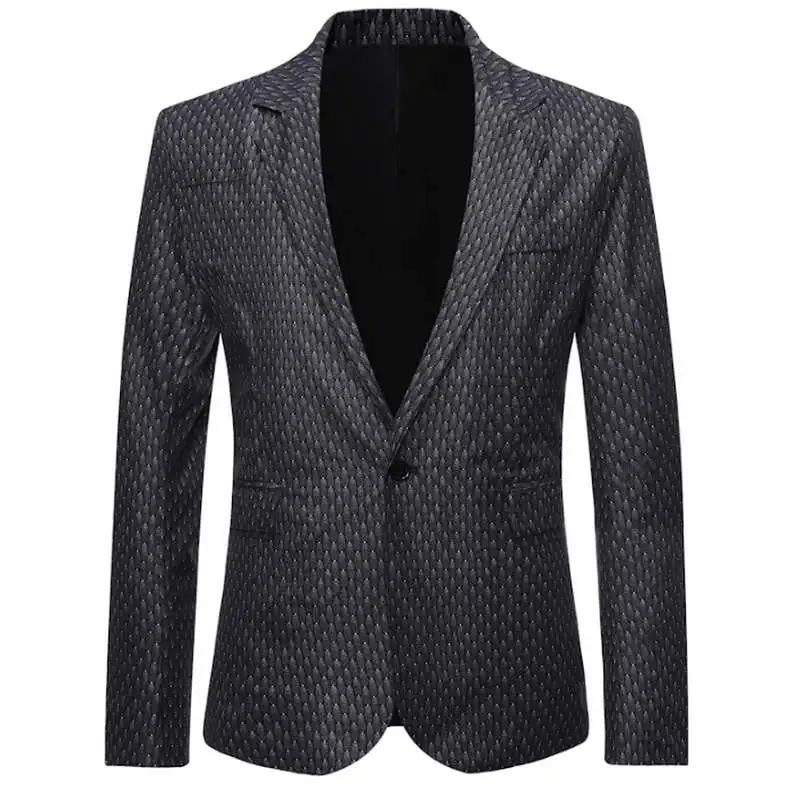 X8804 hei se Мужские приталеные блейзеры Ternos para Homens Terno Do Casamento Masculino Traje Festa официальный Блейзер do Negócio dos homens - Цвет: X8804 hei se