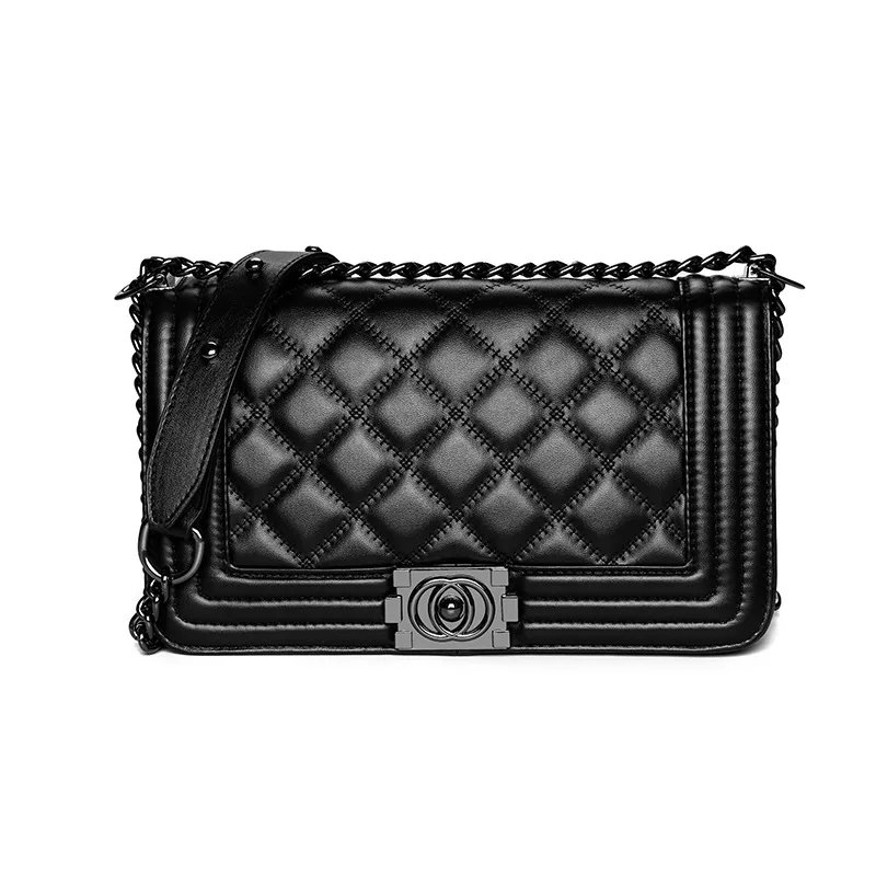 

Wholesale WOMEN'S Bag 2019 Summer New Style Korean-style Rhombus Chain Bag Simple Generous Fashion Women's Messenger Bag