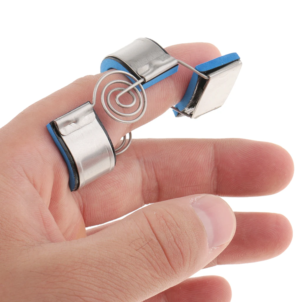 

Portable Padded Trigger Finger Splint Support Brace for Straighten Curved Bent Finger Trainer Tools