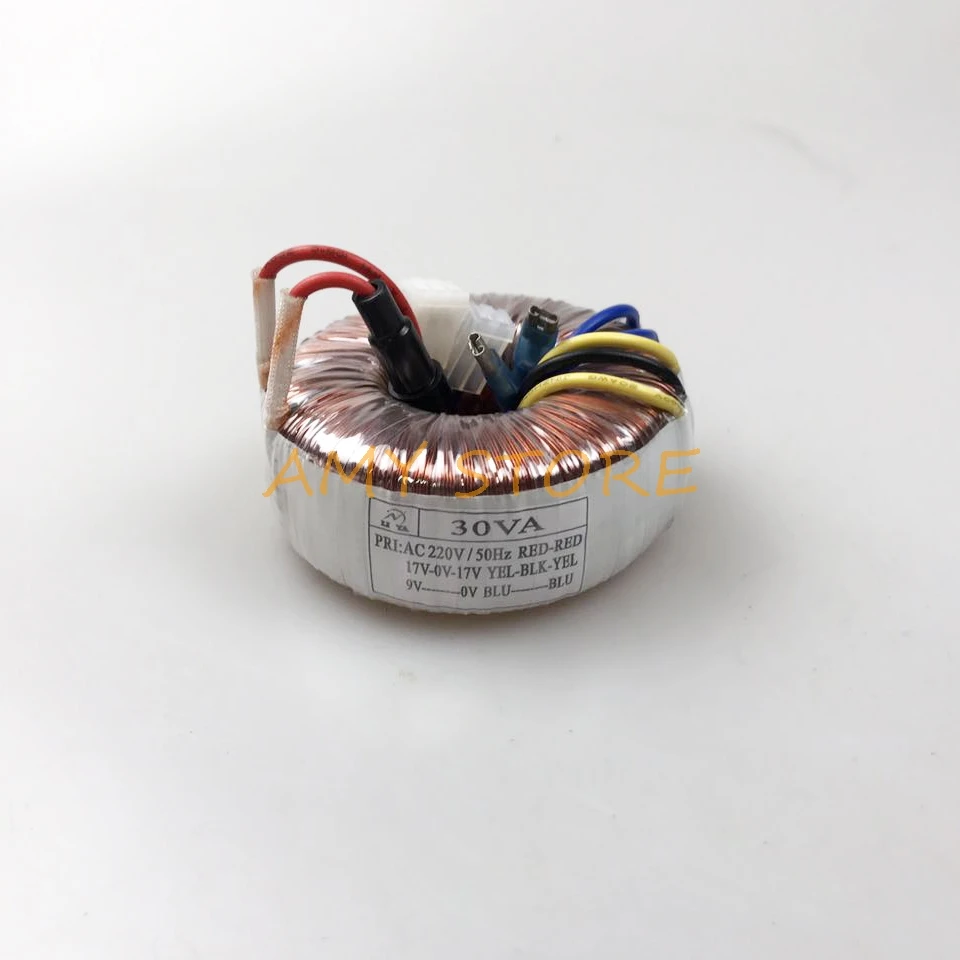 토로이달 변압기 출력 앰프 오디오 X-5 프리앰프, 30W, 30VA, 220V, 50Hz 입력, 17V-0-17V, 9V