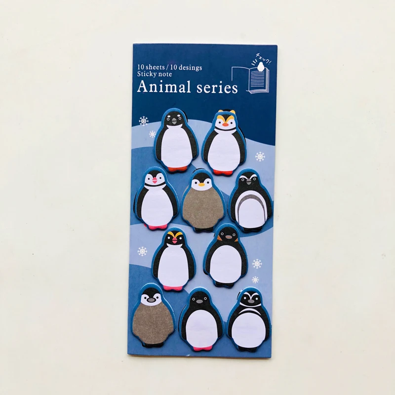 1X Kawaii Пингвин кошки собаки Зоопарк Животные блокнот для заметок - Цвет: A