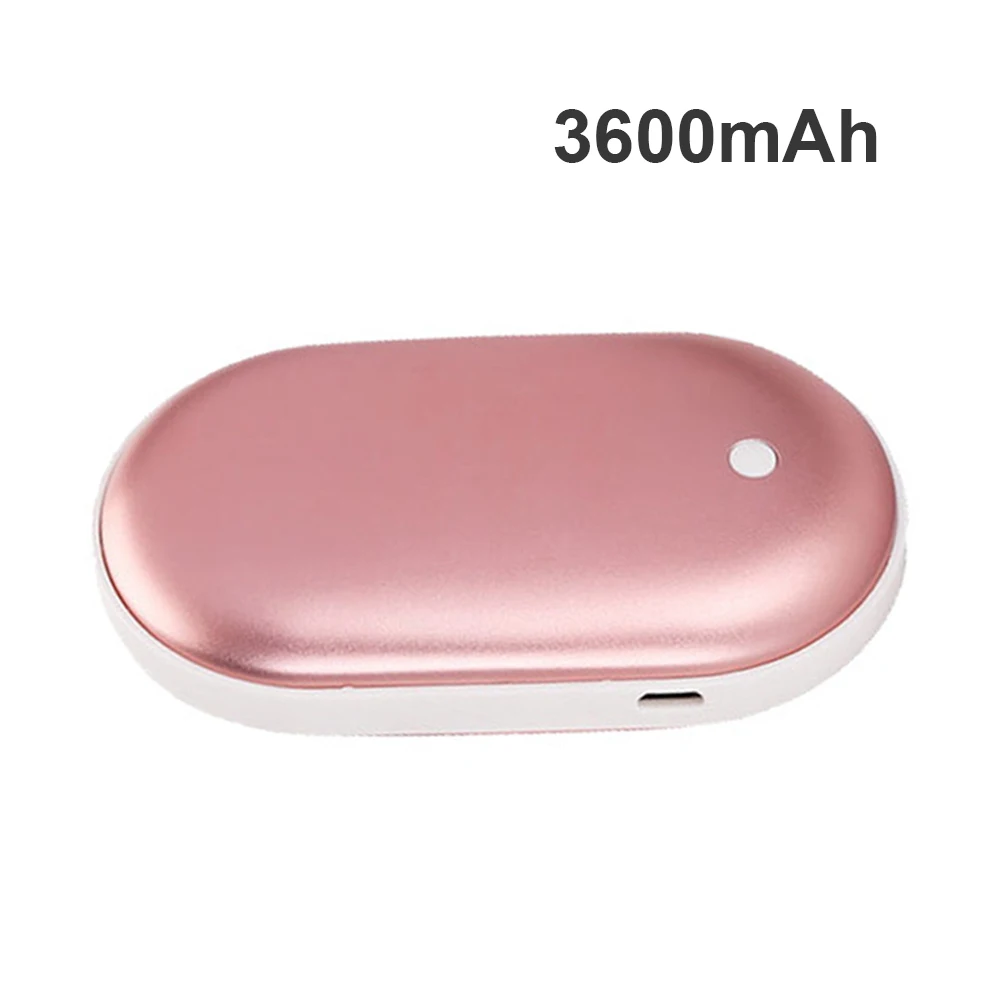 5000 мА/ч, USB, Перезаряжаемые электрическая грелка для рук зимние галька двухсторонняя нагревательная мини 5V с длительным сроком службы карман Мощность банка 2 в 1