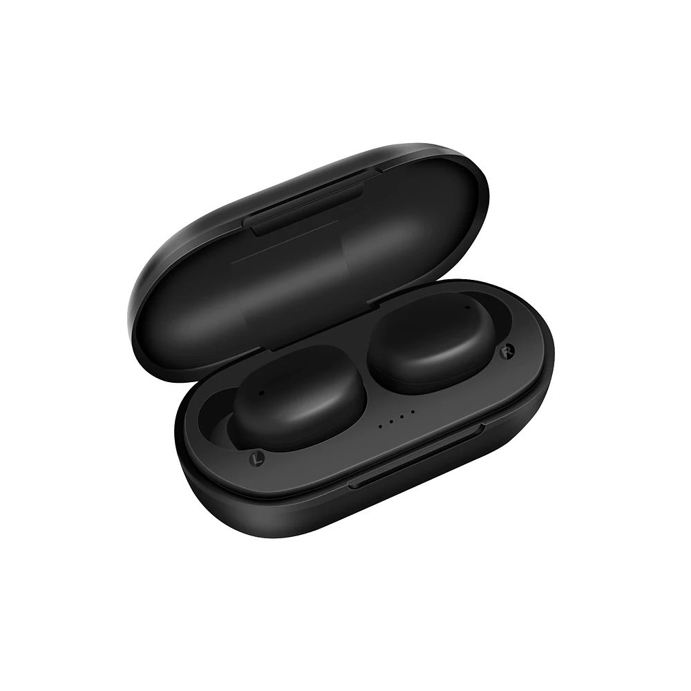 A6X TWS настоящие беспроводные наушники Bluetooth 5,0, сенсорный стереонаушник с функцией распознавания отпечатков пальцев, игровая гарнитура с шумоподавлением для iPhone, Xiaomi - Цвет: Черный