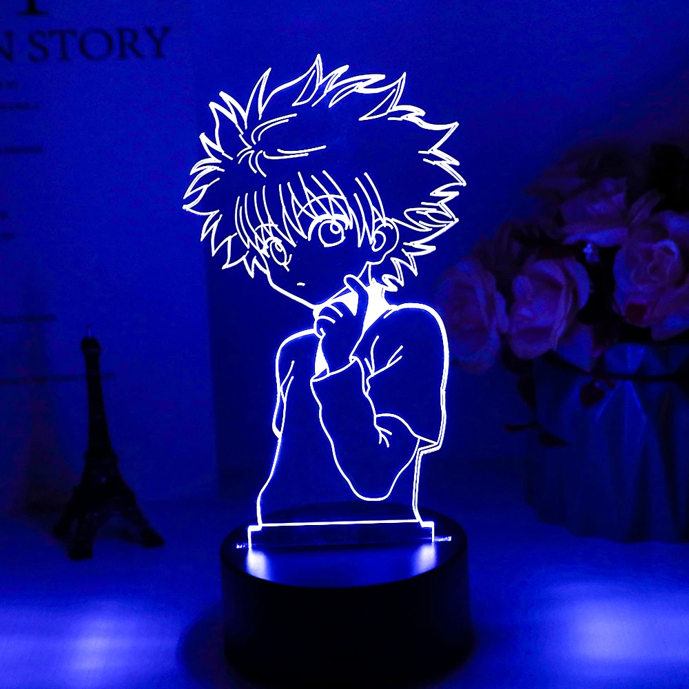 

3d Night Lamp Anime Hunter X Hunter for Kids Child Bedroom Decor Nightlight Dropshipping Manga Gift Hunter X Hunter Night Light