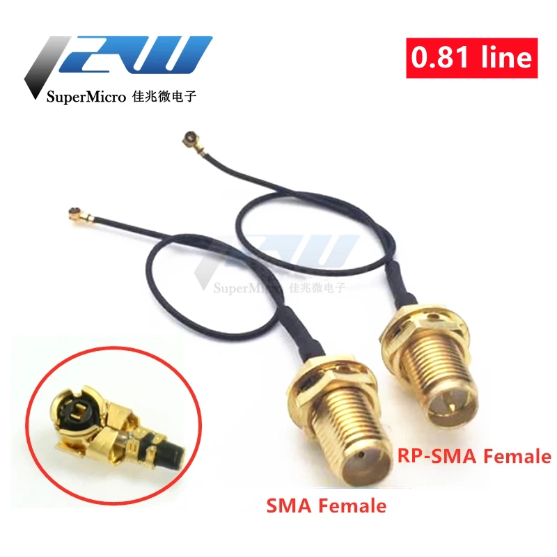 Бесплатная доставка！ 2-компонентный разъем SMA / RP-SMA для MHF4 IPEX IPX RF Соединительный