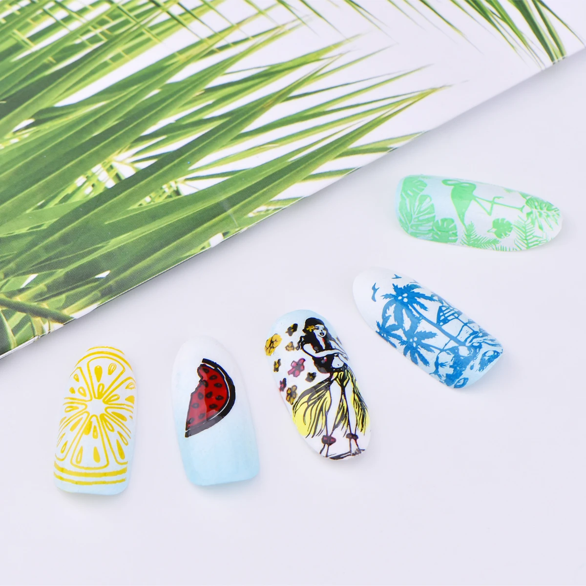 Beautybigbang пластина для стемпинга для нейл-арта набор 3 разных стиля шаблонов штамп скребок Снеговик лимонное изображение дизайн ногтей штамп набор