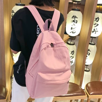 

Women'S Waterproof Backpack Ladies Shoulder Bag Fashion School Bag Girls Children Backpack Travel School Bag Pink
