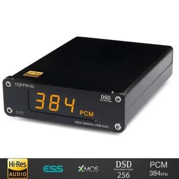 

New TOPPING D10 USB DAC Optical Coaxial output XMOS ES9018K2M OPA2134 audio amplifier Decoder digital-to-analog converter