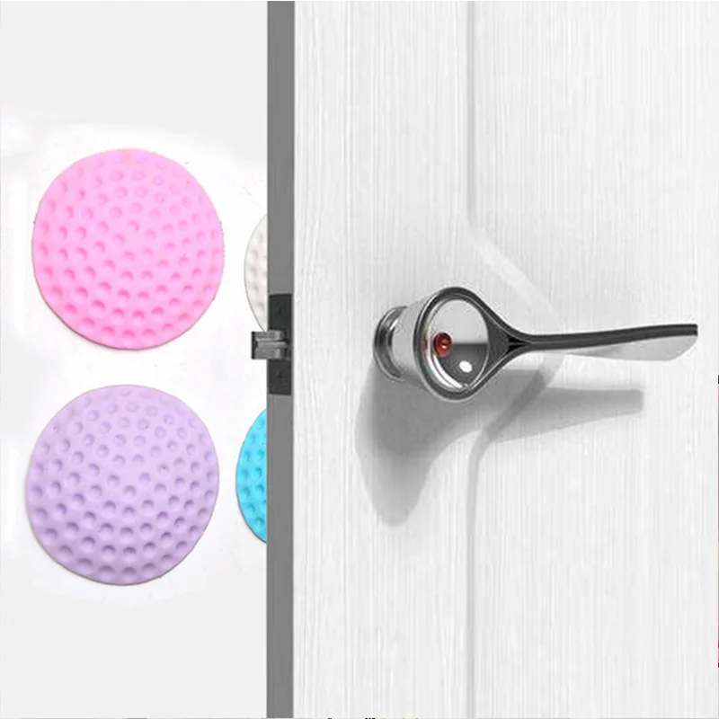 

Mute Door Stopper Golf Styling Self Adhesive Door Stopper Handle Door Lock Protective Pad Protection Home Wall Sticker