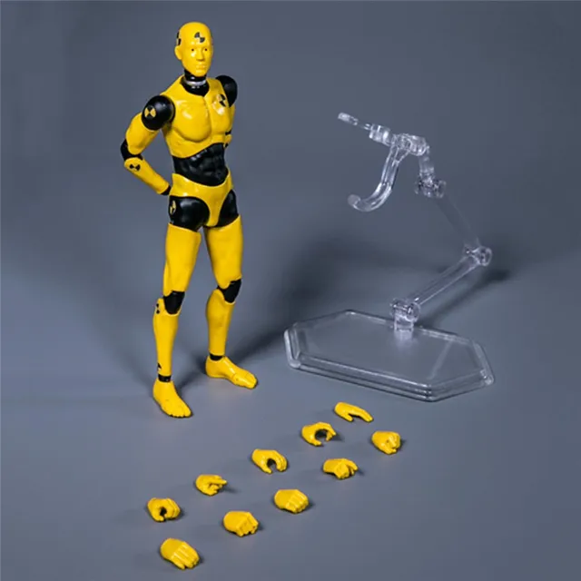 Hot sale 1:12 CRASH TEST DUMMY TESTMAN Movable Figure DPS02 fit Male Action Soldier Figure DIY Doll model Collectible Toy gifts 6