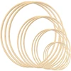 Bamboo Floral Hoop Wreath Macrame Craft Dream Catcher Hoops Rings for DIY Wedding Wreath Decor,Macrame Dream Catcher Promotion 1