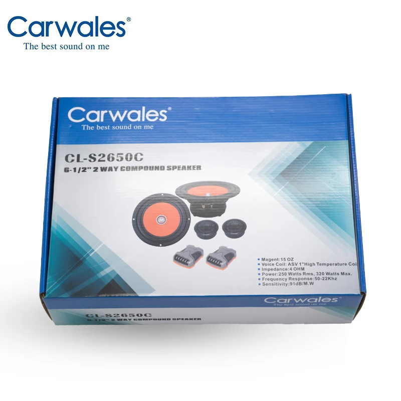 Комплект комбинированных колонок Carwales с 2 мя динамиками 320 Вт 6 5 дюйма комплект