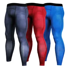 Мужские спортивные штаны, спортивные колготки, спортивные колготки, Компрессионные Леггинсы, штаны для бега, фитнеса, спортзала, баскетбола