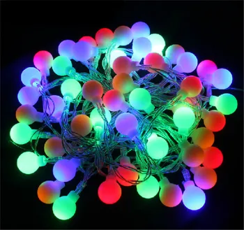 

New 1.5M 3M 6M Fairy Garland LED Ball String Lights Waterproof For Christmas Tree Wedding Home Indoor Decoration Battery Powered