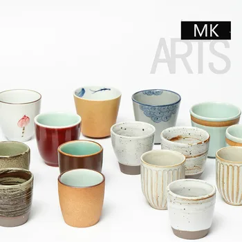 

Handmade water cup blue glaze tea cup Zen hand cup Jingdezhen ceramic water cup personality coffee milk cup