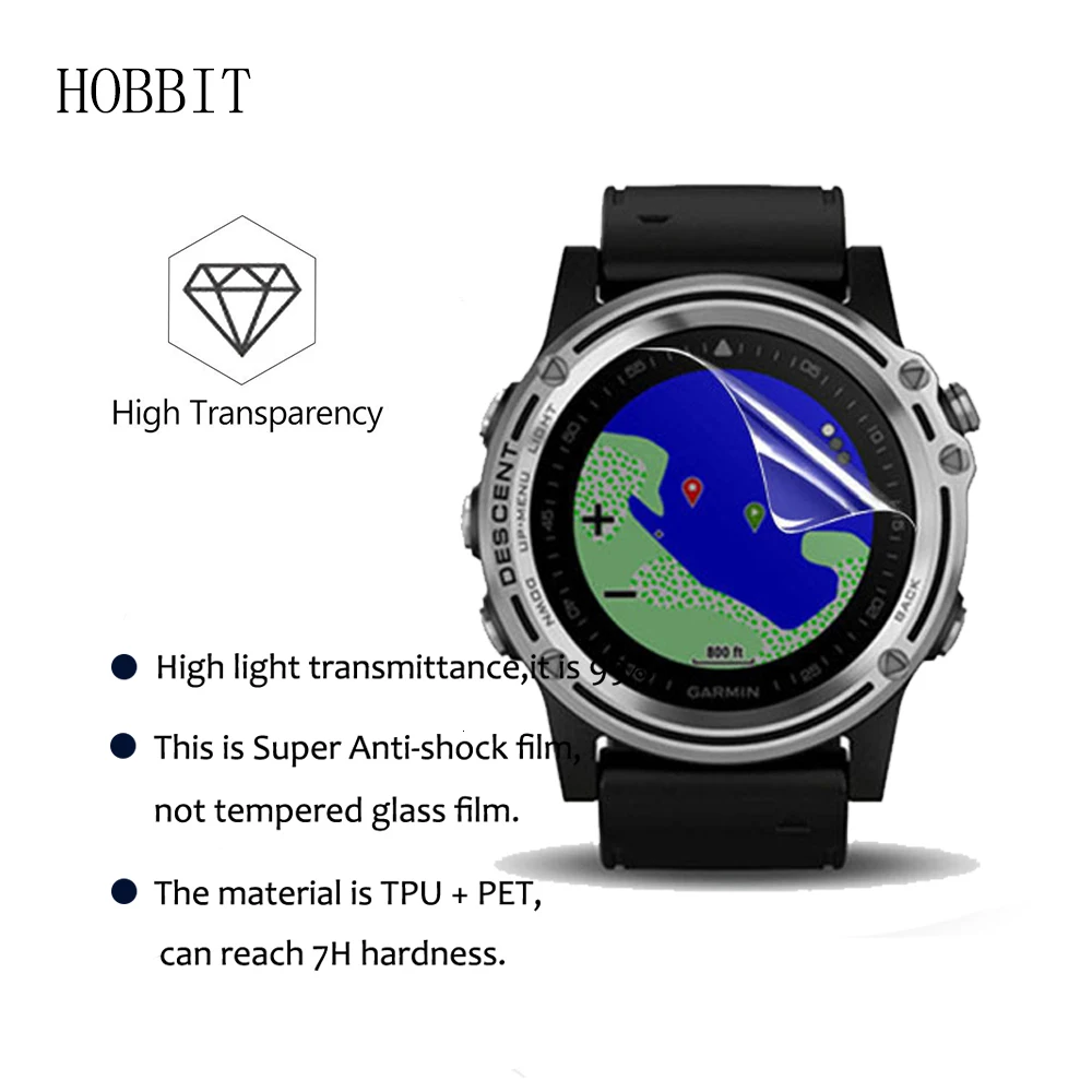 3 упаковки для Garmin Descent Mk1 Smartwatch lcd пленка HD против царапин анти-пузырьки Защита экрана для Garmin Guard