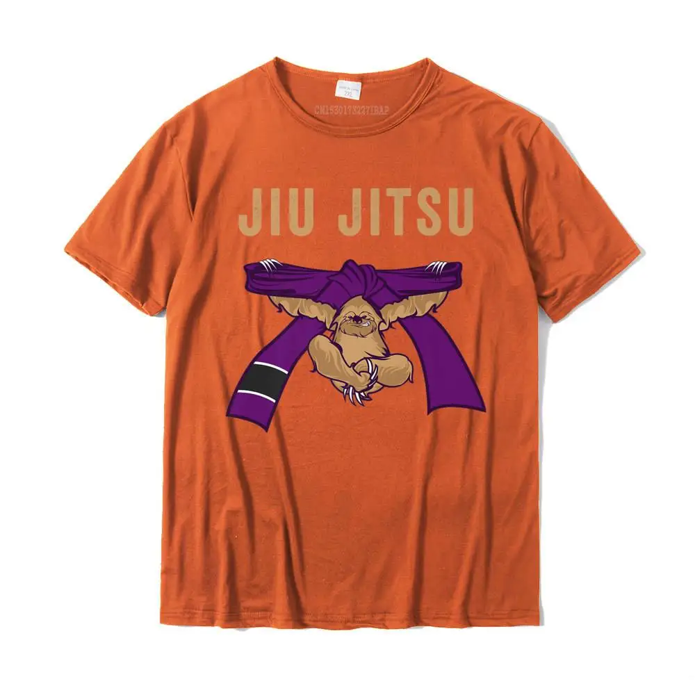  Classic Tees Designer Short Sleeve Mens T-Shirt TpicOriginaltitle Printed On VALENTINE DAY Top T-shirts Round Neck Jiu Jitsu Sloth Shirt for BJJ Cool Purple Belt__MZ14936 orange