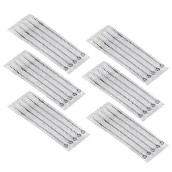 

50pcs Tattoo Needles Stainless Steel Medical Disposable Permanent Makeup Microblading Round Liner Needles for Tattoo Machine