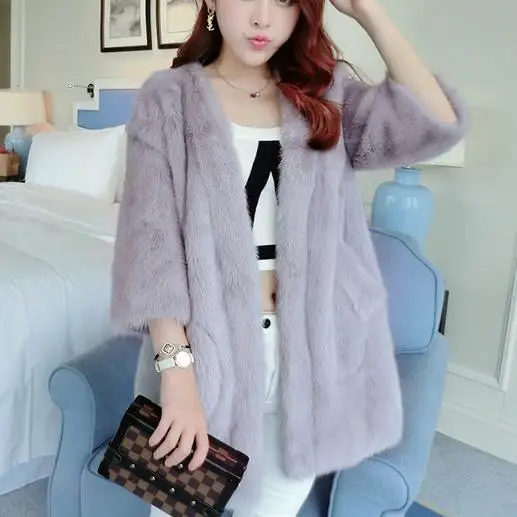 Furry Women Faux Fur Coat 2019 Winter Thicken Jackets Coats Ladies Wear White Overcoats J394 | Женская одежда