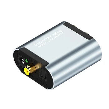 

Digital Fiber Coaxial to Analog o Line Converter with 3.5mm o HD Decoder
