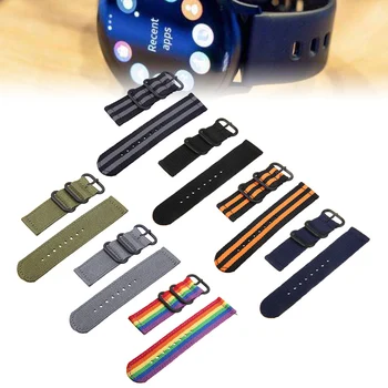 

Fashion Sport Watch Band For Samsung Gear S3 Nylon Woven Sport Watch Band Strap Replacment Classic Frontier Smart Accessories
