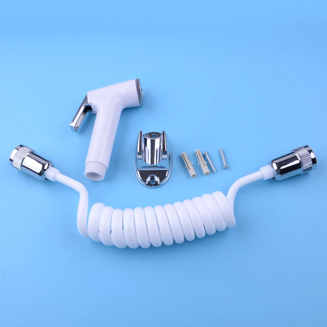

LETAOSK Handheld Toilet Shattaf Portable Adapter Spray Hand Held Bidet Shower Head Wall Bracket PVC Hose Kit Cleaning Tools