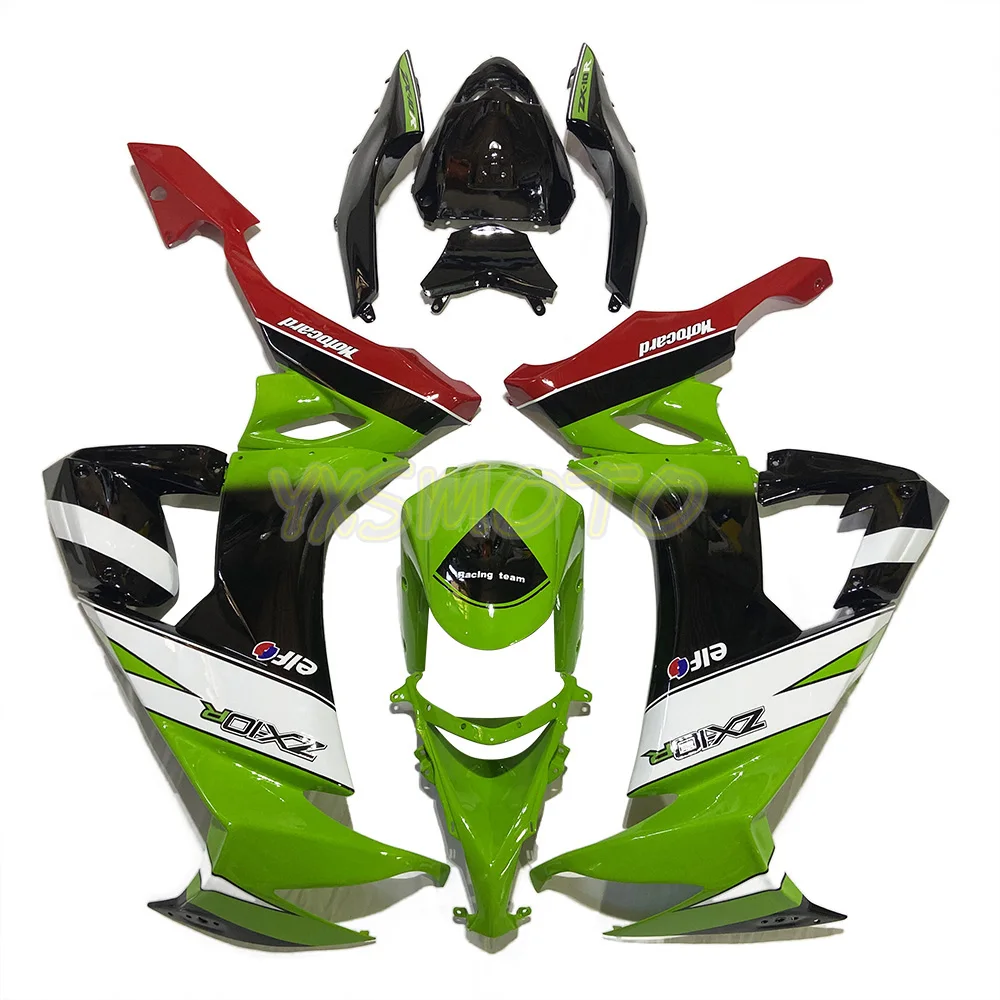 custom motorcycle green black fairing for ZX10R 2008 2009 2010 ZX-10R 08 09 10 body kit+Free screws ABS Plastic Bodywork Set | Автомобили