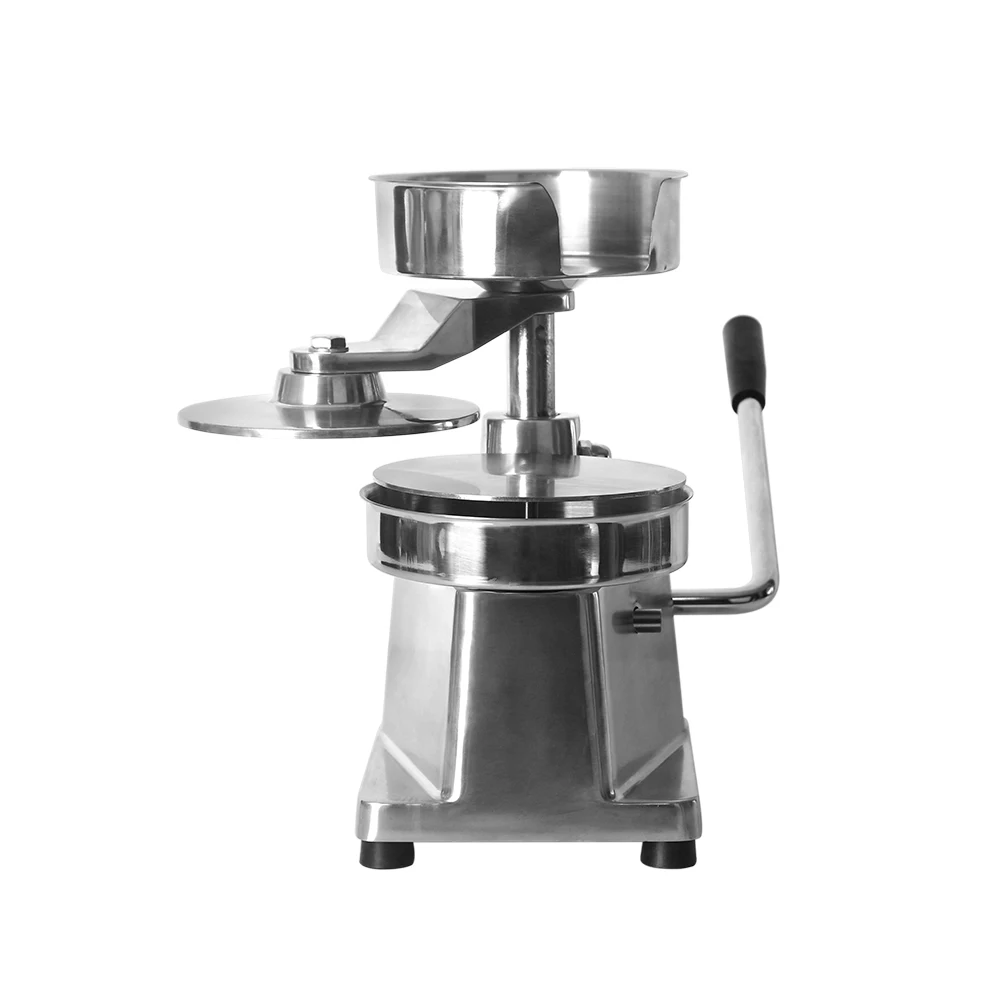Stainless Steel Burger Press Machine Manual Push Meat Pie Professional Cutlet Maker Commercial Kitchen Tool