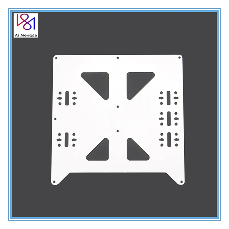 Алюминиевый Y карета анодированная пластина обновления V2 Горячая кровать опорная пластина для Wanhao Prusa i3 RepRap DIY 3d принтер запчасти аксессуары