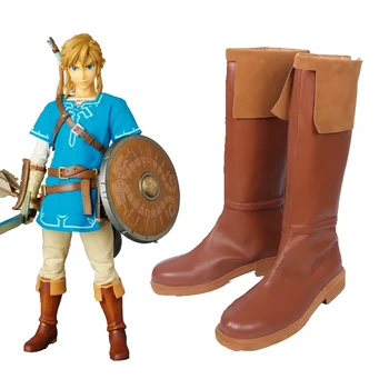 

Unisex Anime Cosplay The Legend of Zelda Link Cosplay Costumes Boots Custom Made