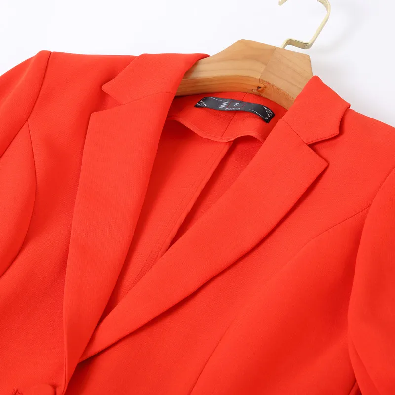 Women Blazer 2022 Spring New Casual Temperament Half Sleeve Slim Jacket Office Ladies Work Coat 5