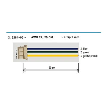 

Customer Design 5264 3p Female Plug with Cable AWG20 20cm Strip 2mm